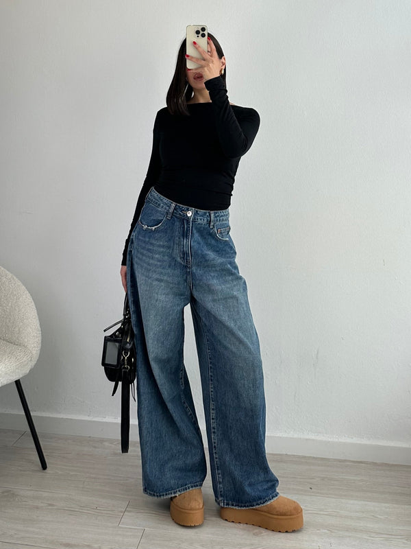 Jeans Baggy cropped