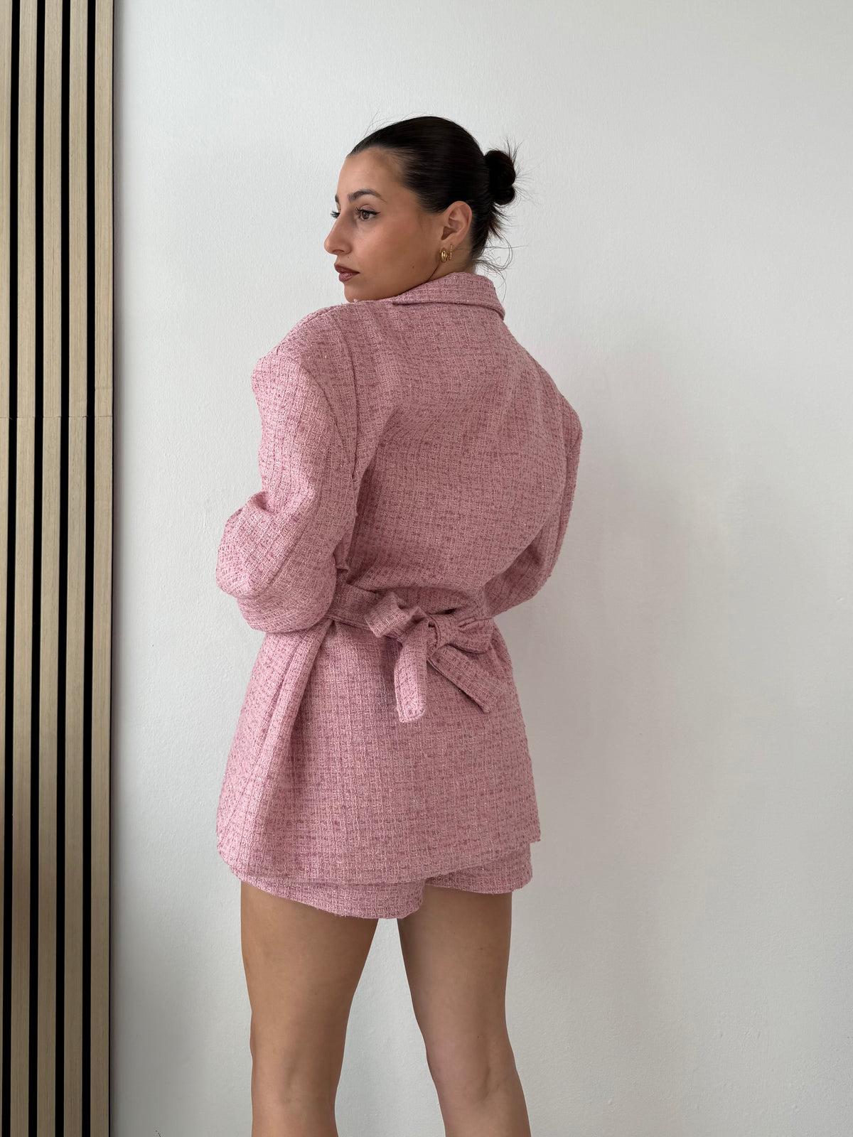Blazer spalline TWEED fiocco