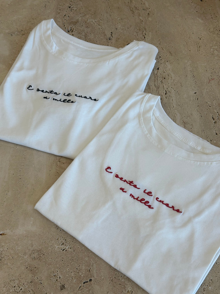 T-shirt “e sento il cuore a mille”