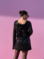 Abito Paillettes fiocco