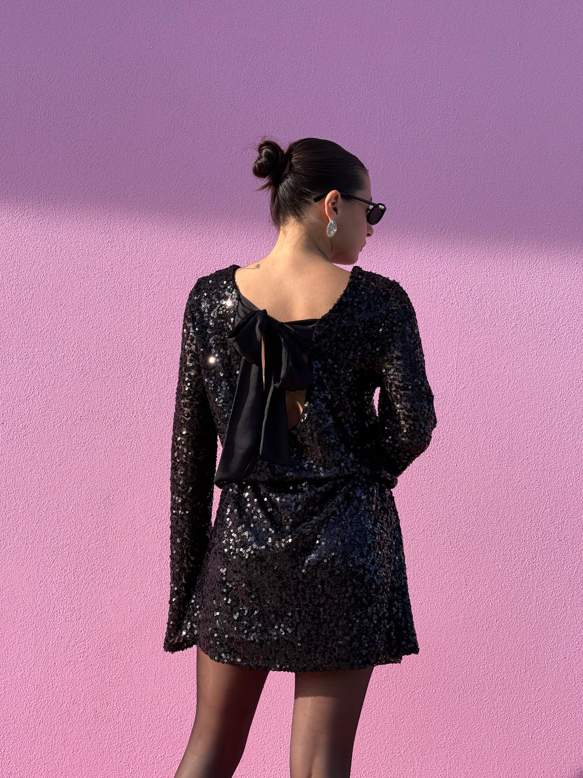 Abito Paillettes fiocco
