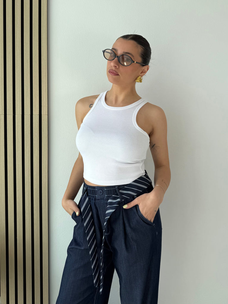 Canotta basic a costine