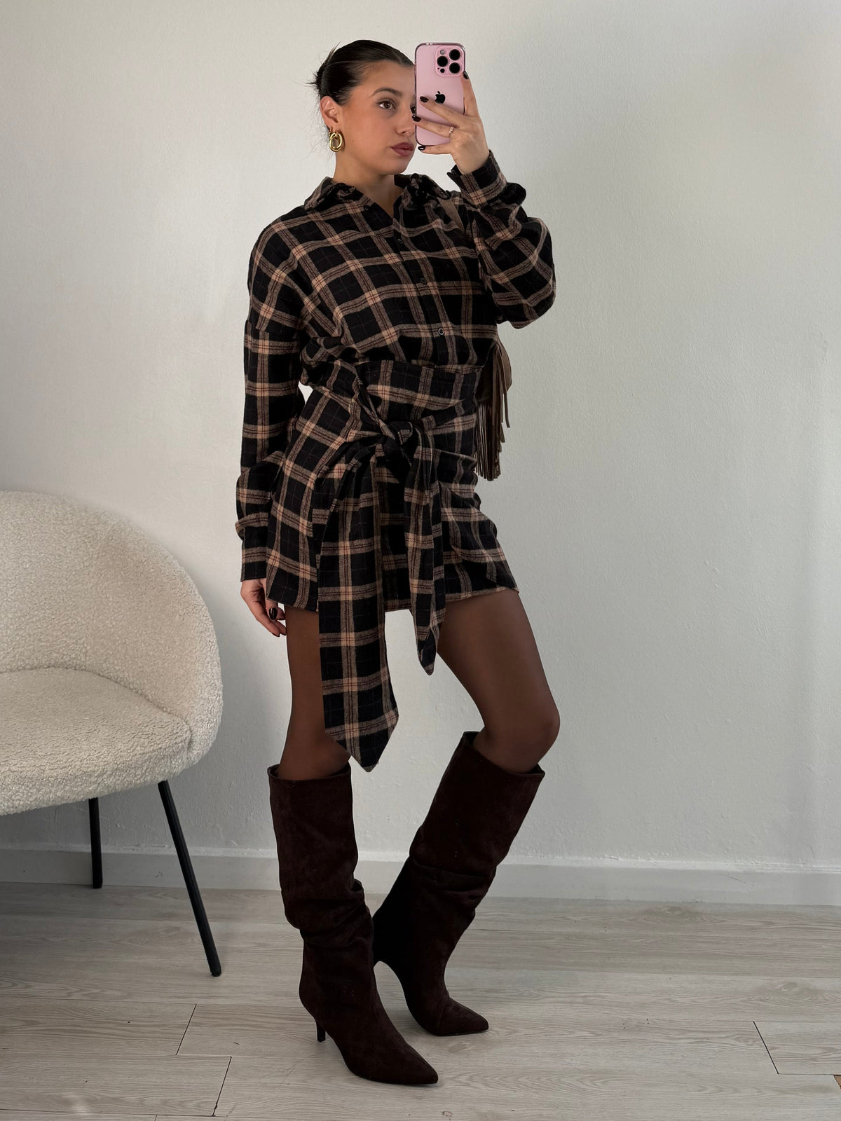 Camicia Tartan Over