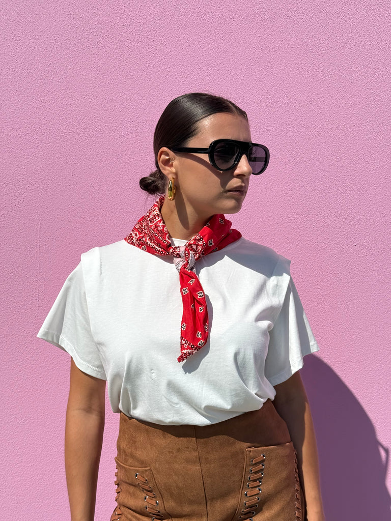 T-shirt con bandana