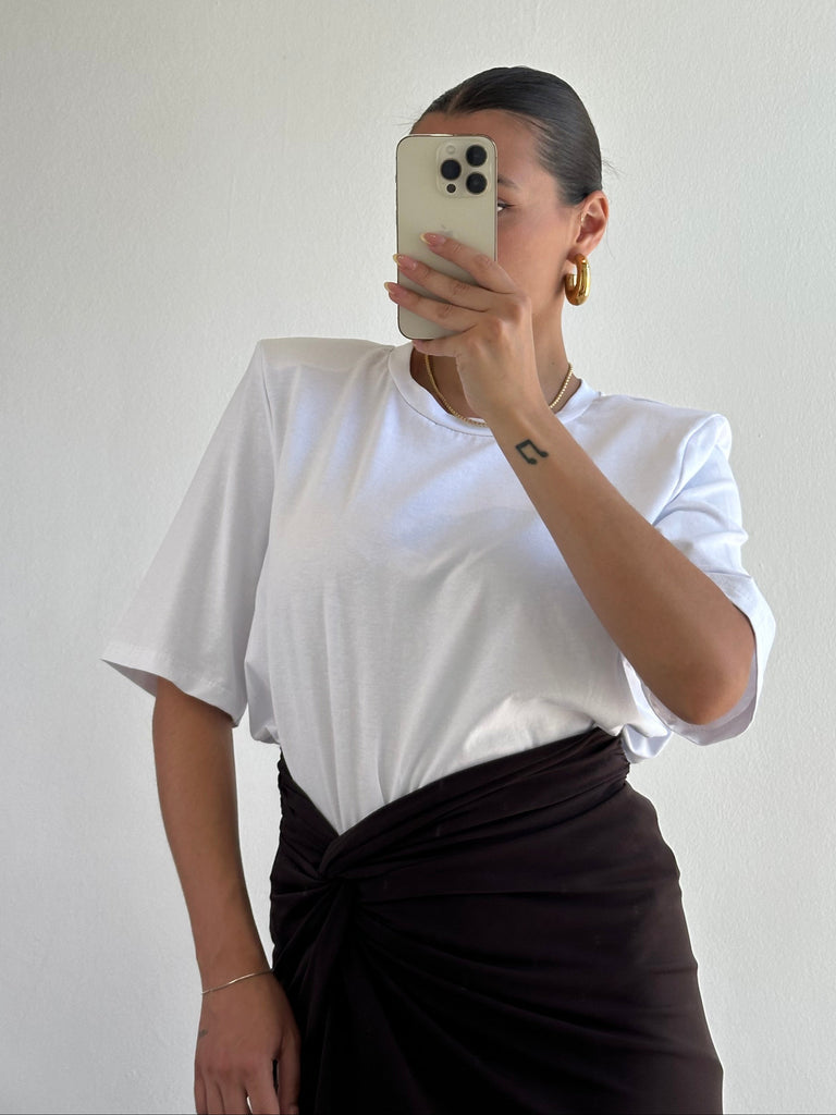 T-shirt con spalline