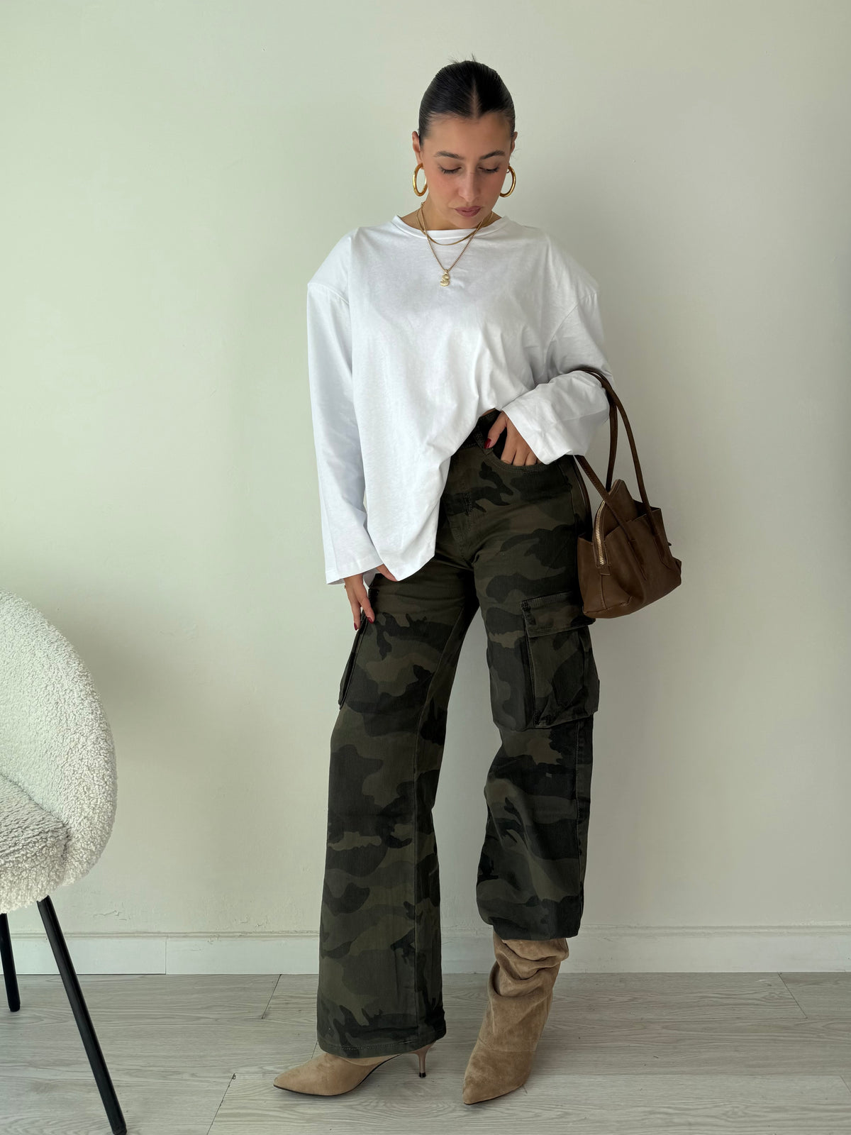 Jeans cargo Camouflage