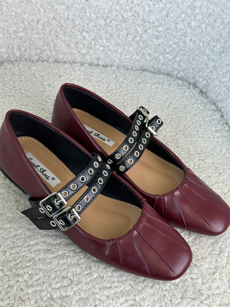 Ballerine Miu Bordeaux