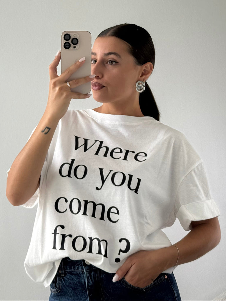 T-shirt “da dove vieni?”