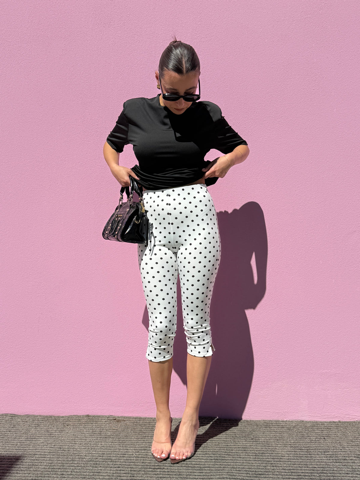 Pantalone Capri Pois