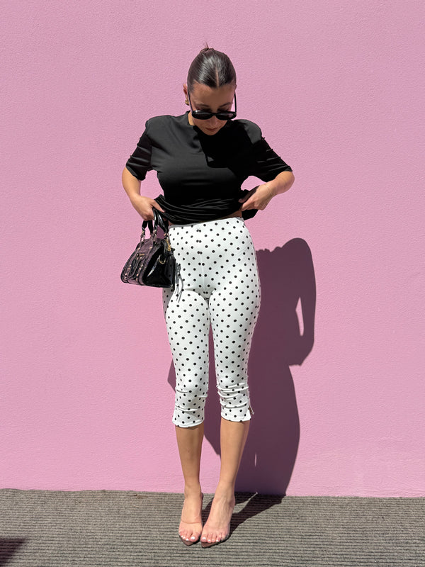 Pantalone Capri Pois