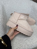 Ultra mini platform Beige