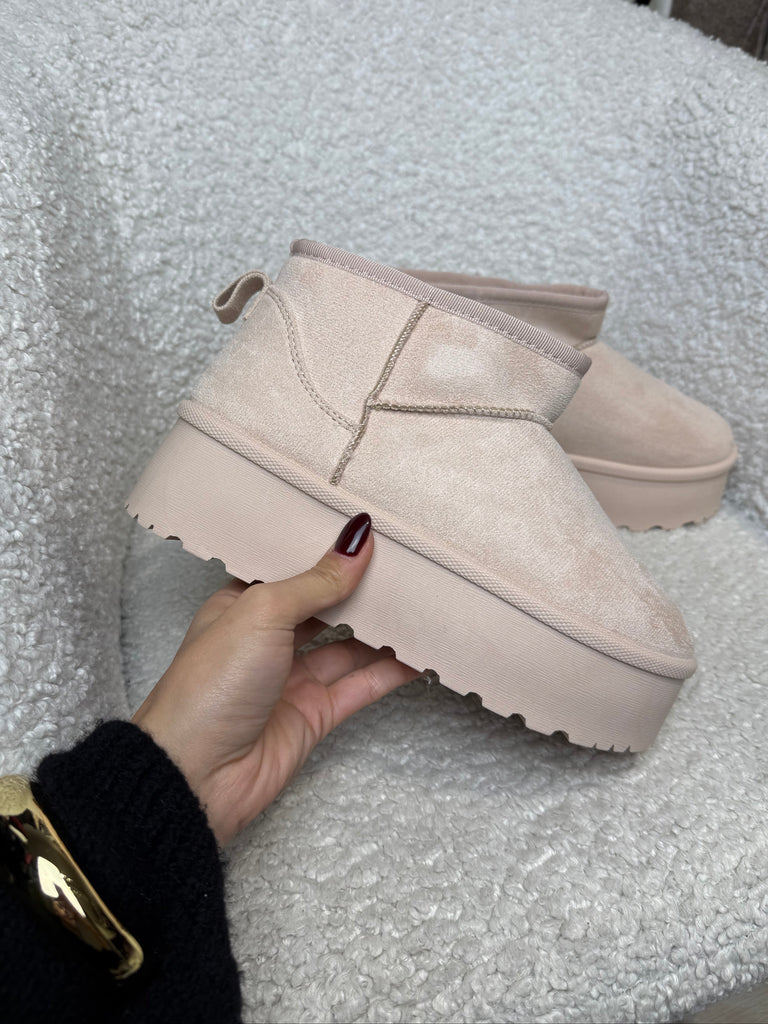 Ultra mini platform Beige