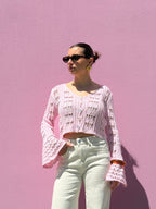 Cardigan traforato