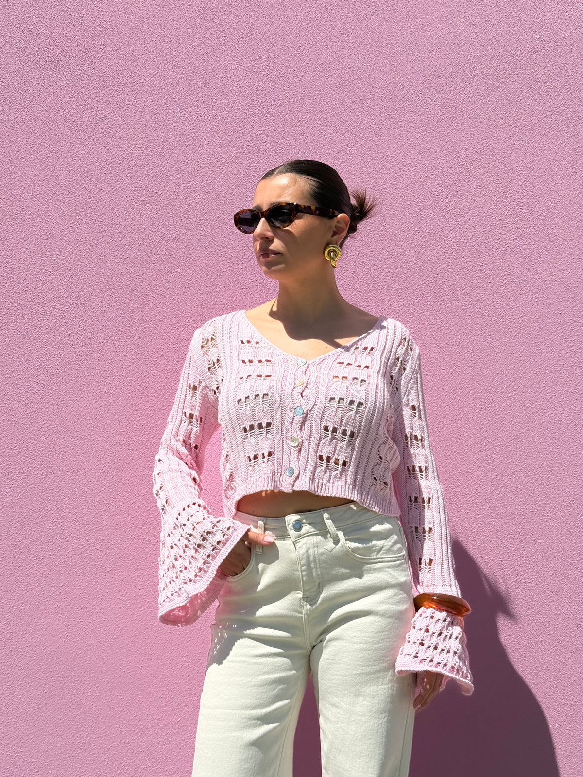 Cardigan traforato
