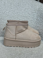 Ultra mini platform Beige