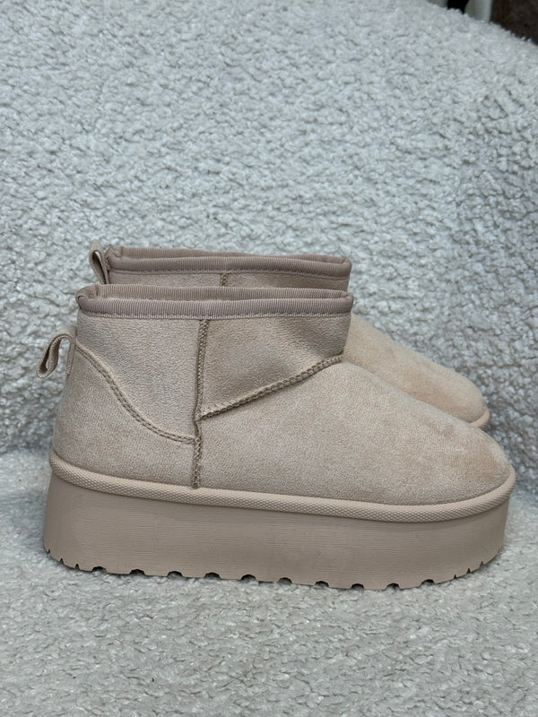 Ultra mini platform Beige