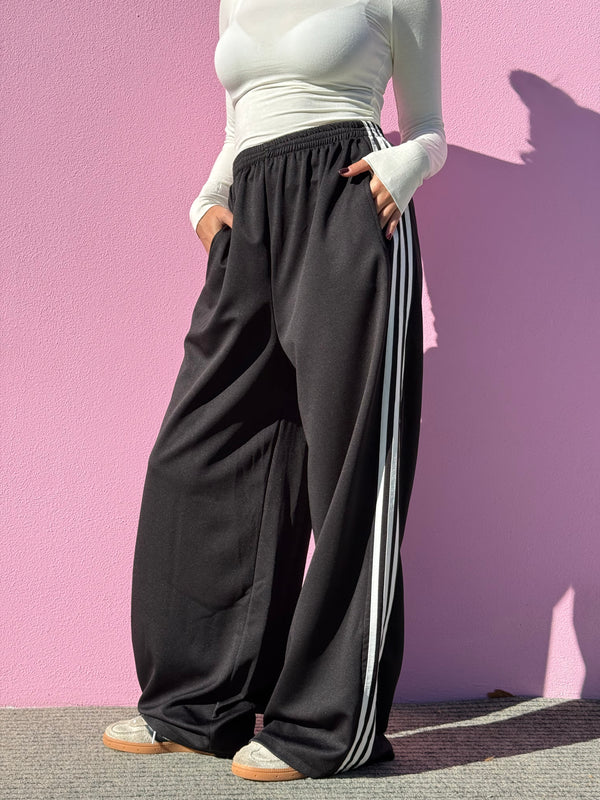 Pantalone Stripes nero