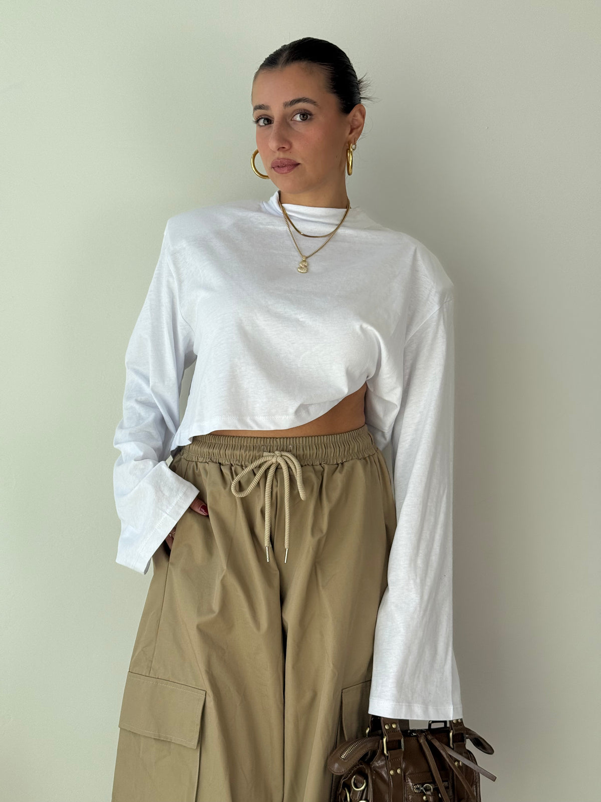 Maglia Spalline crop