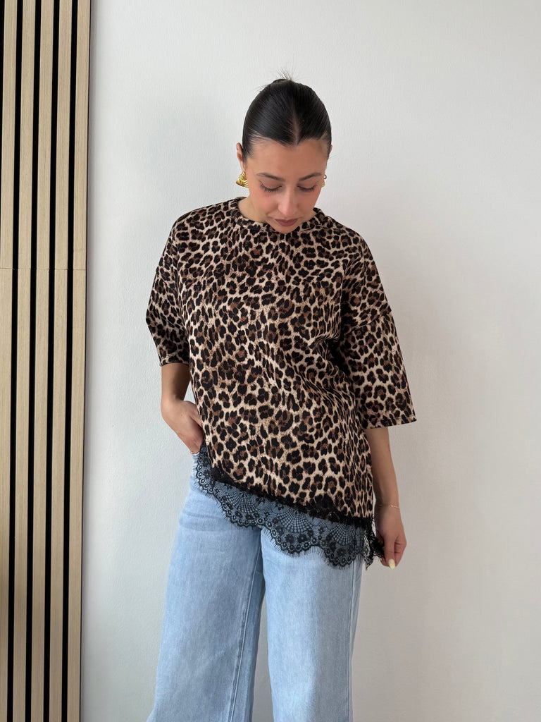 T-shirt pizzo Leo