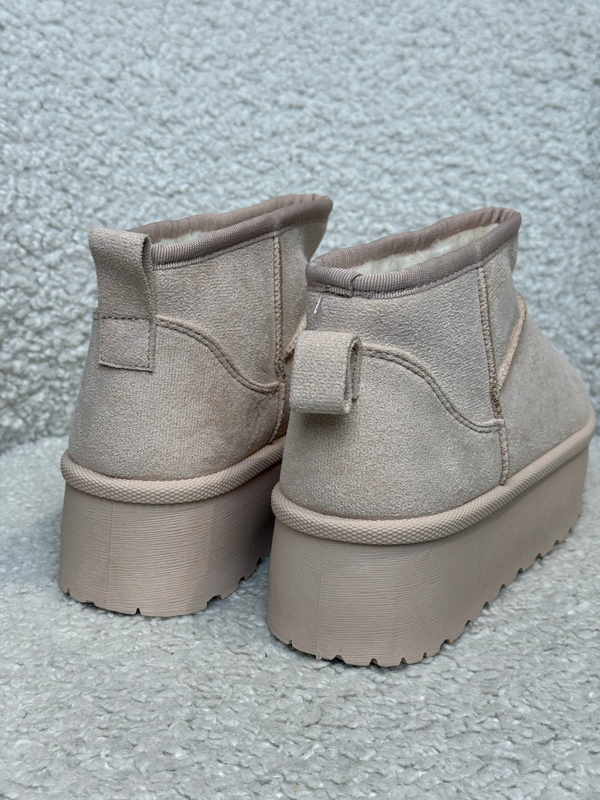 Ultra mini platform Beige