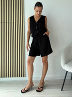 Completo Savana gilet e shorts