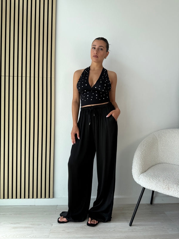 Pantalone satin