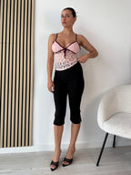 Top pizzo contrasto Trend