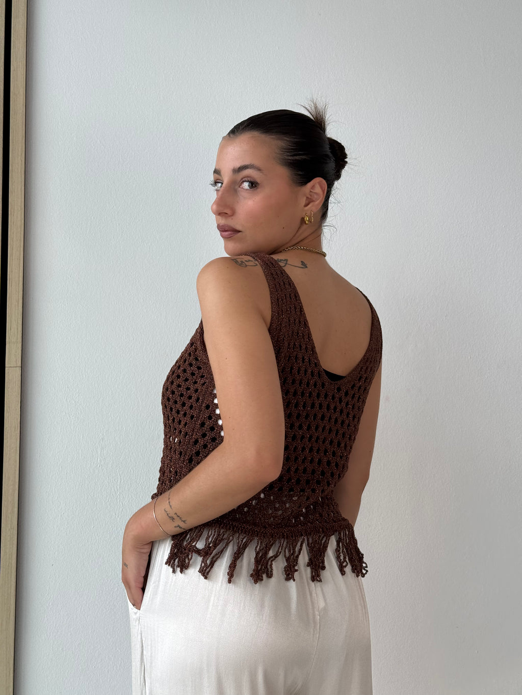 Top in maglia Shine