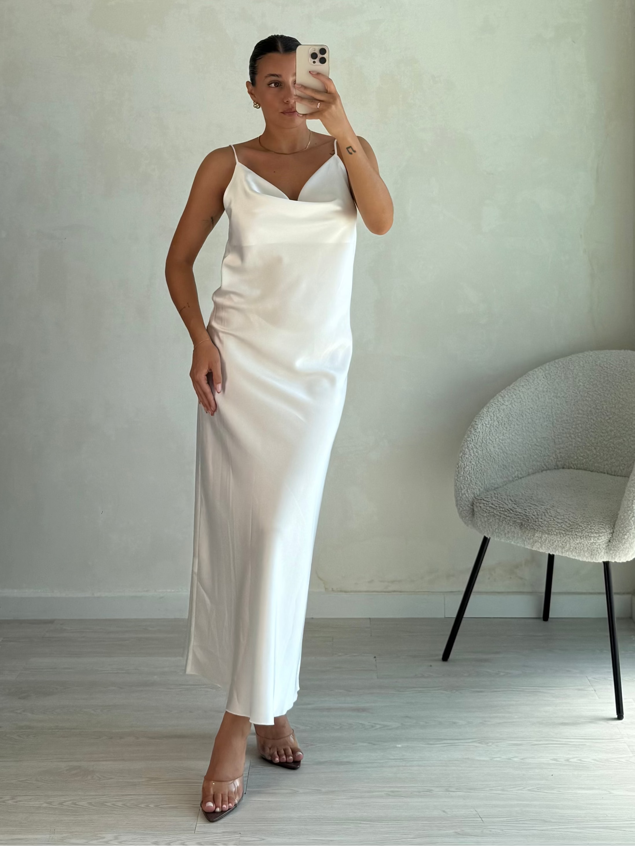Abito lungo SATIN