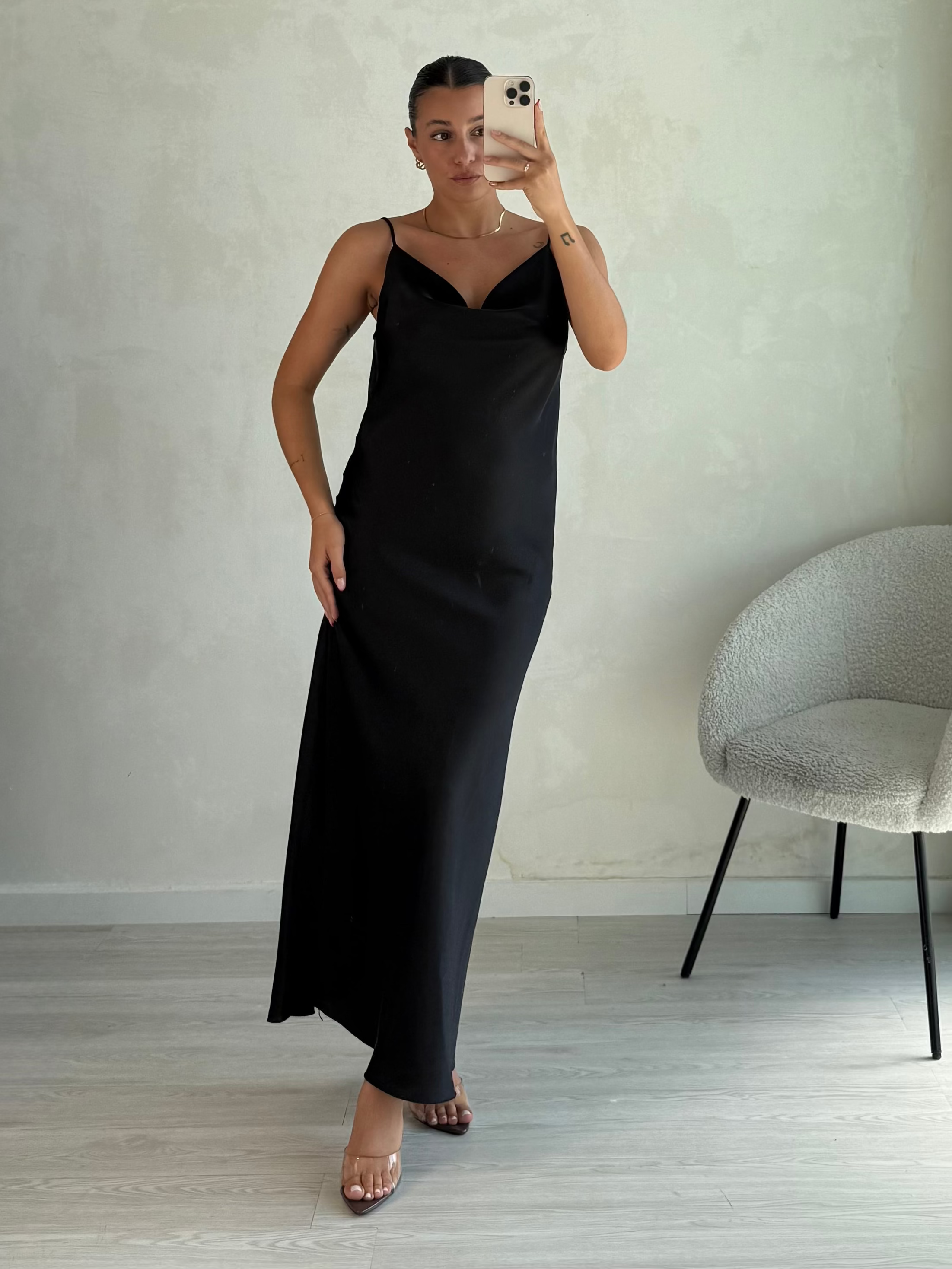 Abito lungo SATIN