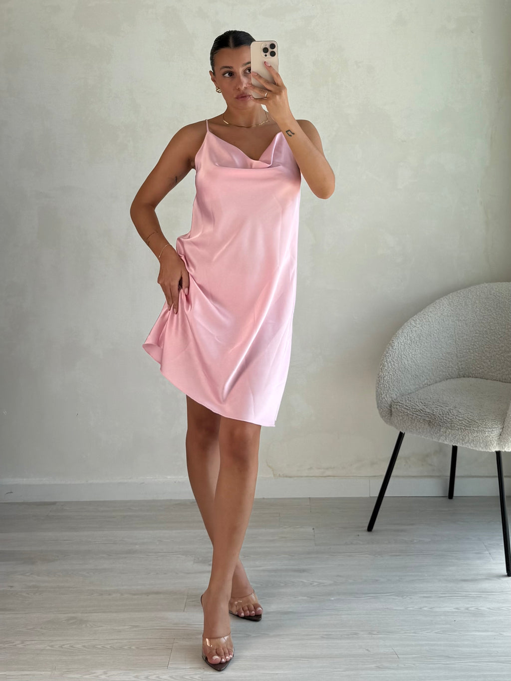 Abito corto SATIN