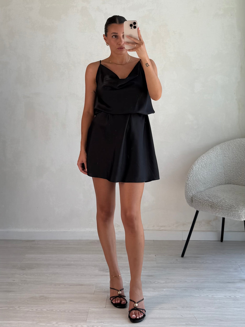 Abito corto SATIN