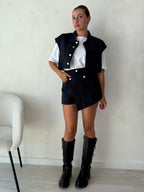 Completo blu denim