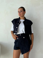Completo blu denim