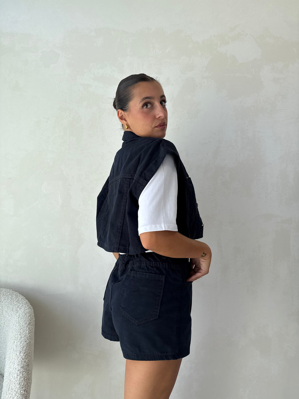 Completo blu denim