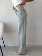 Jeans palazzo chiaro