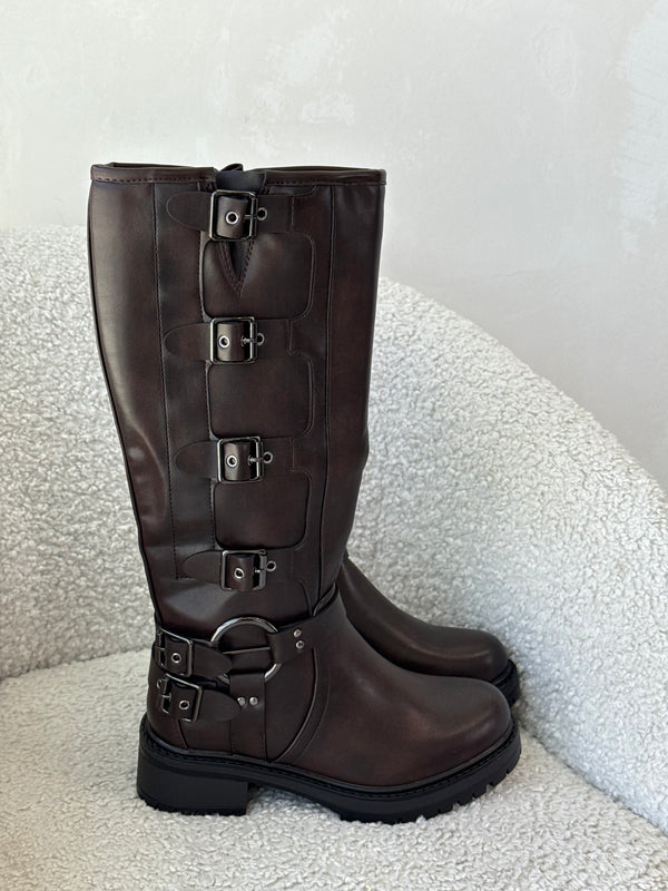 Stivale MIU marrone