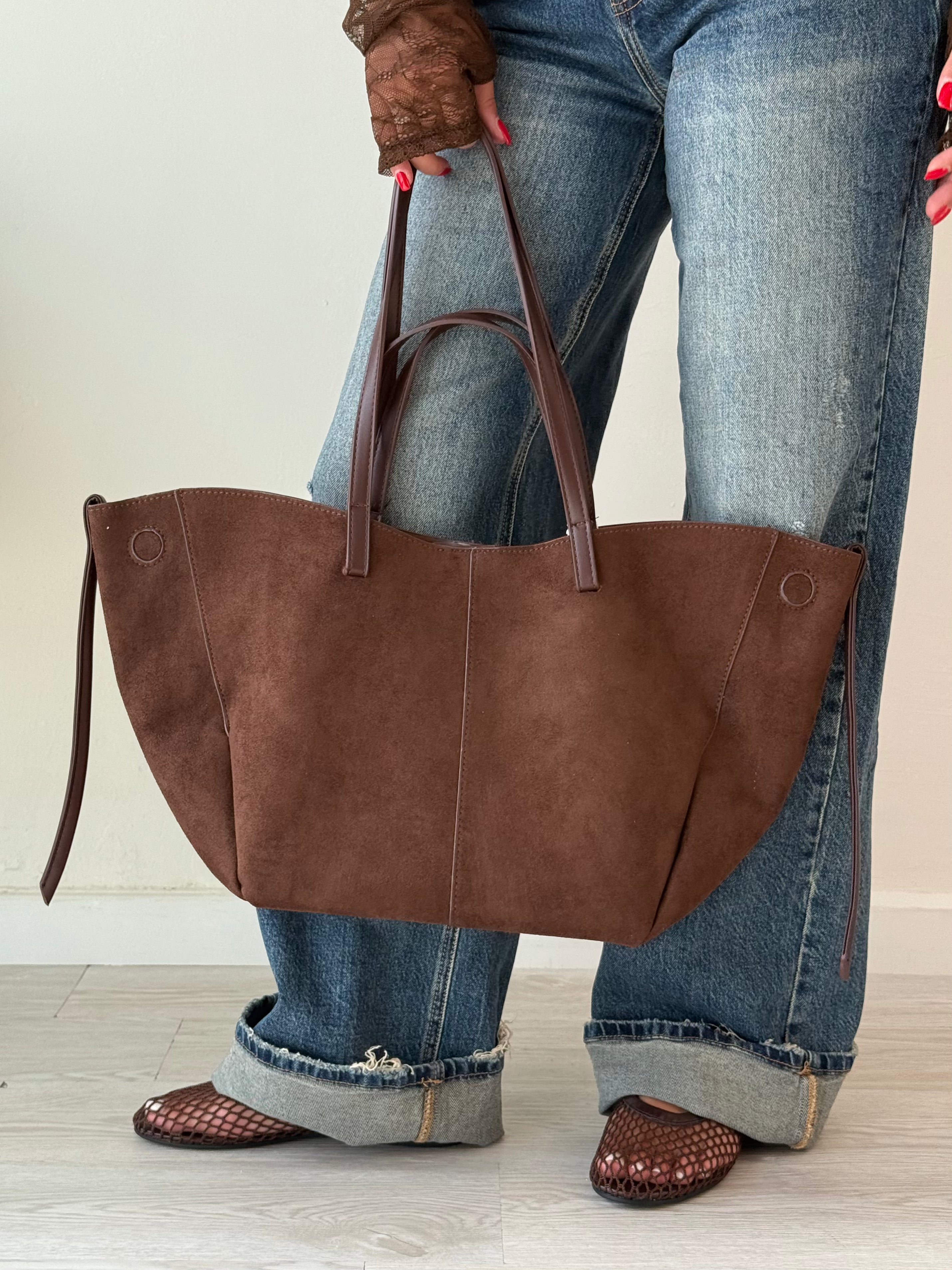 Borsa Polene Suede
