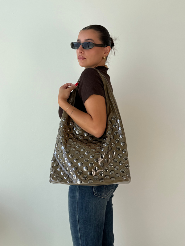 Borsa Hobo borchie