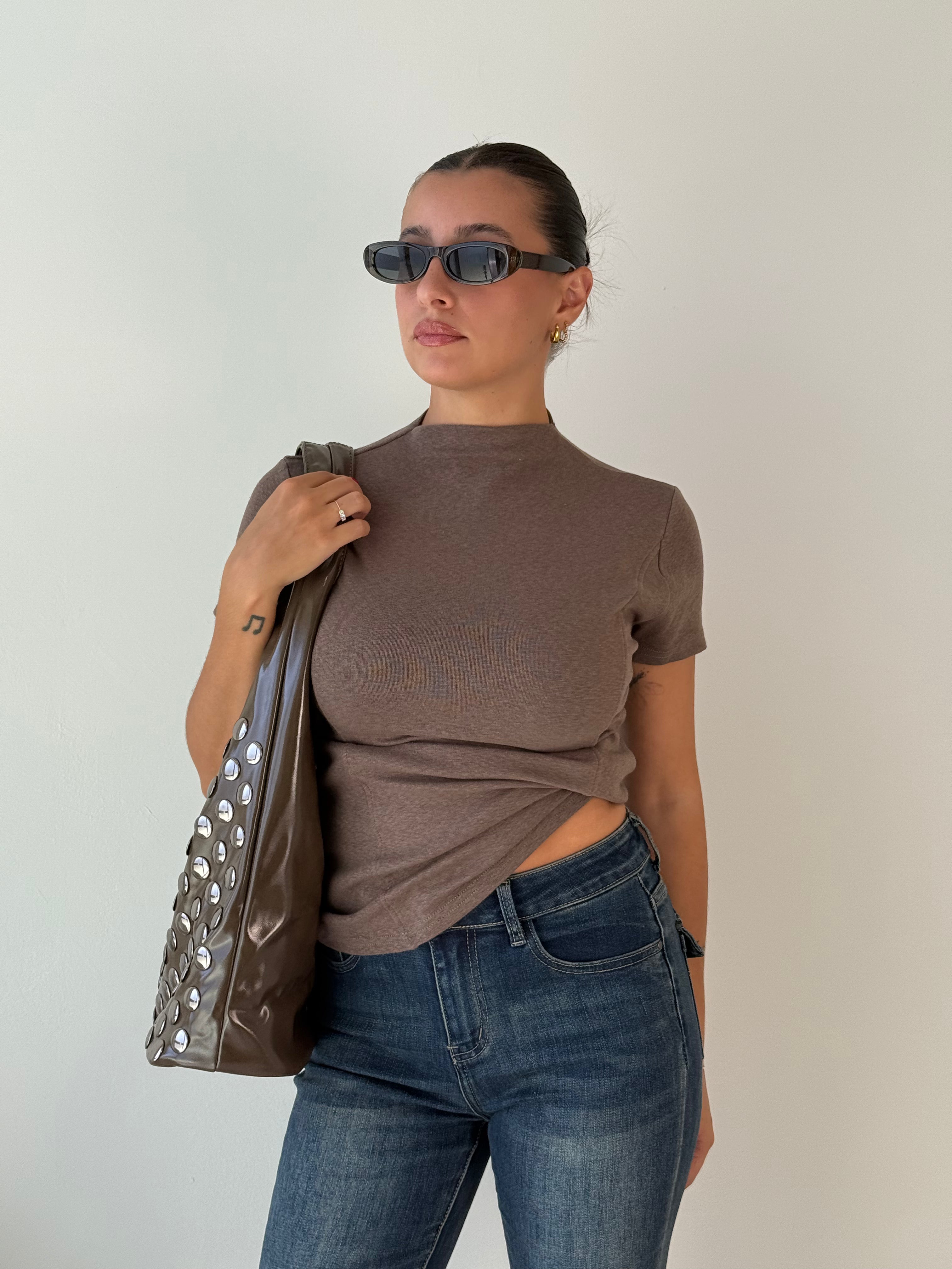 Borsa Hobo borchie