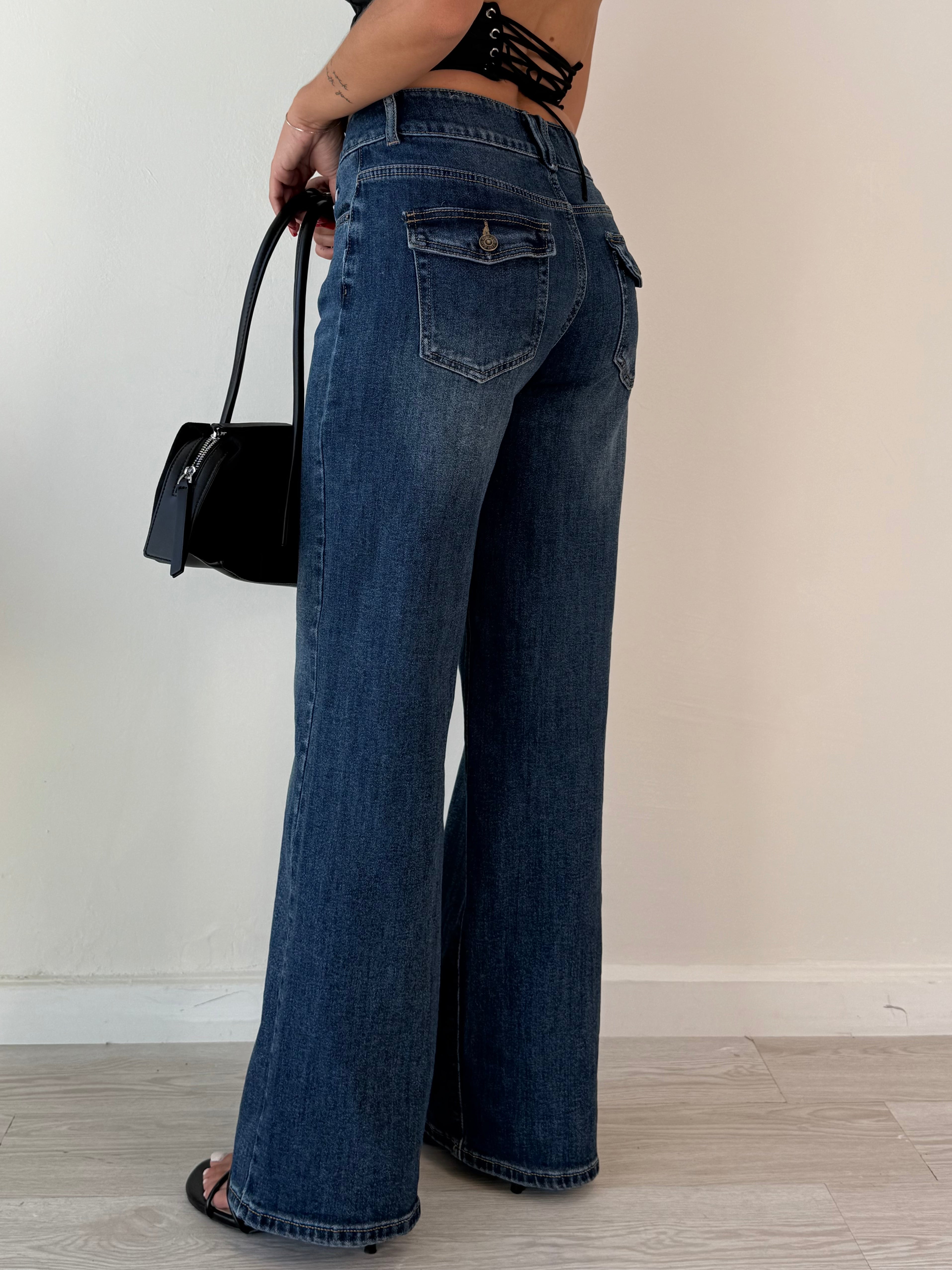 Jeans 2000s a palazzo