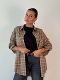 Camicia check beige