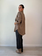 Camicia check beige