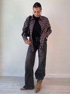 Camicia check blu