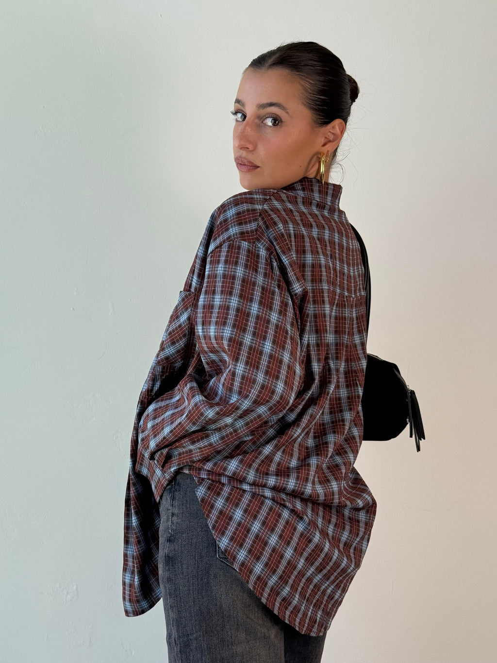 Camicia check blu
