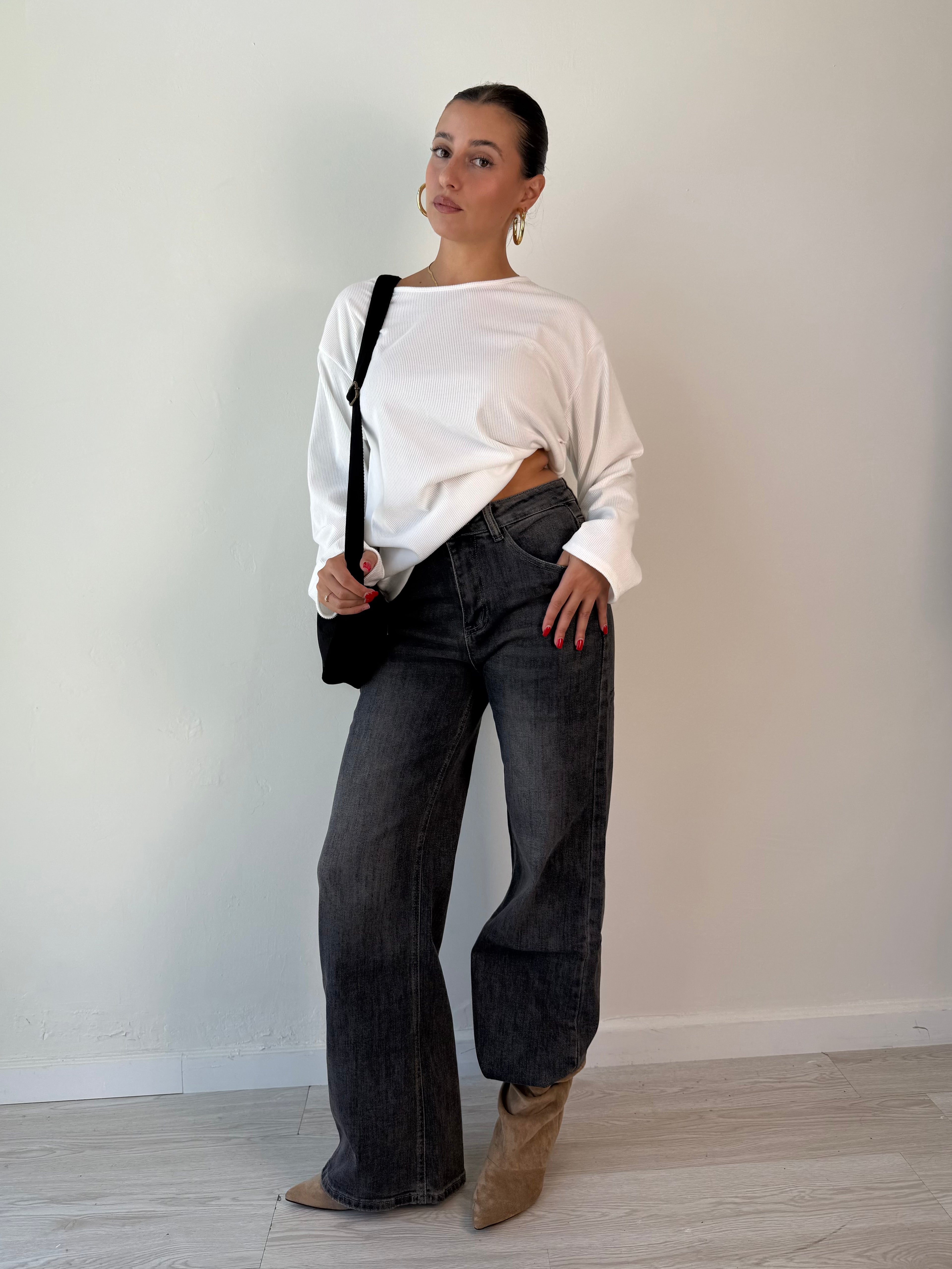 Maglia Longsleeve in viscosa