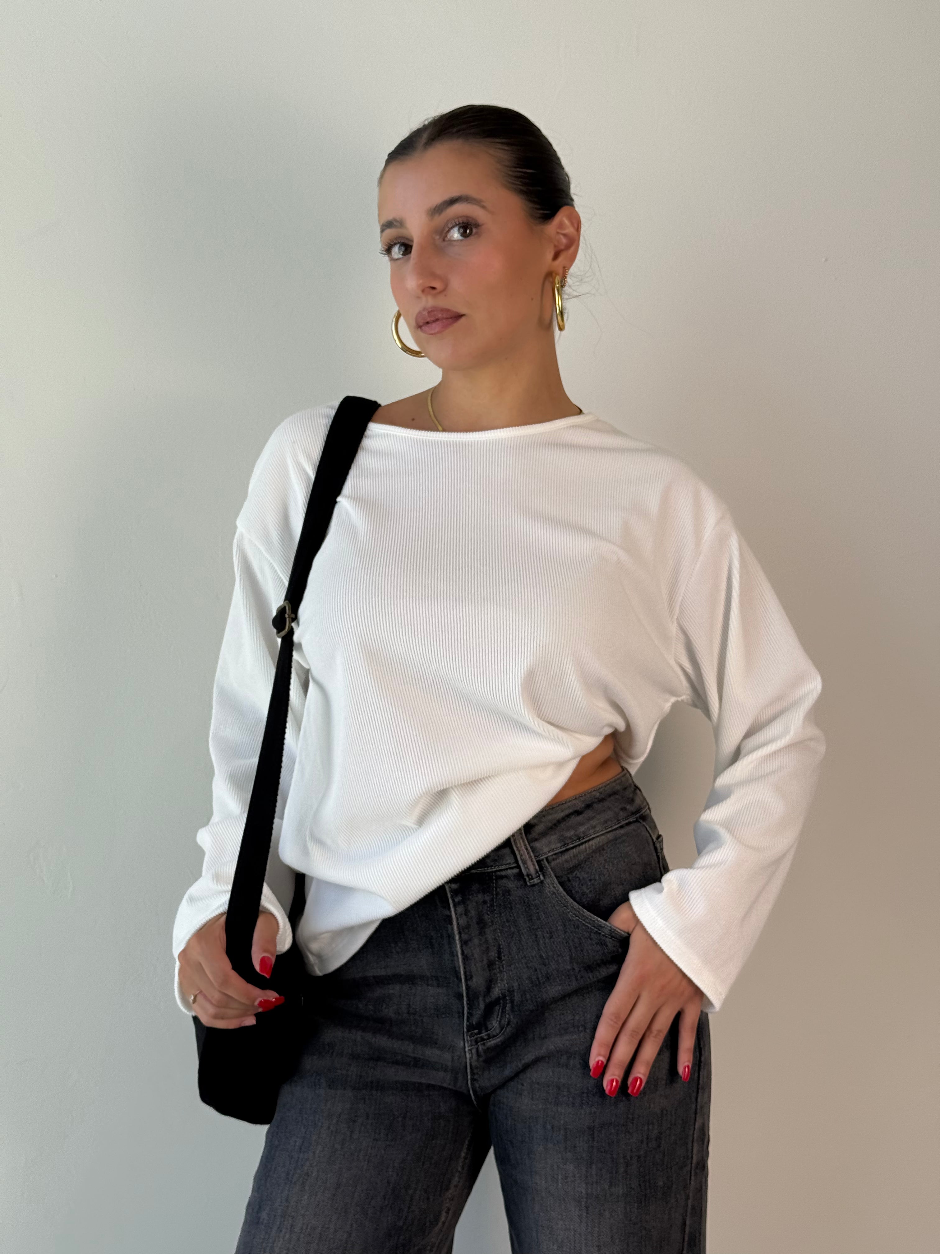 Maglia Longsleeve in viscosa