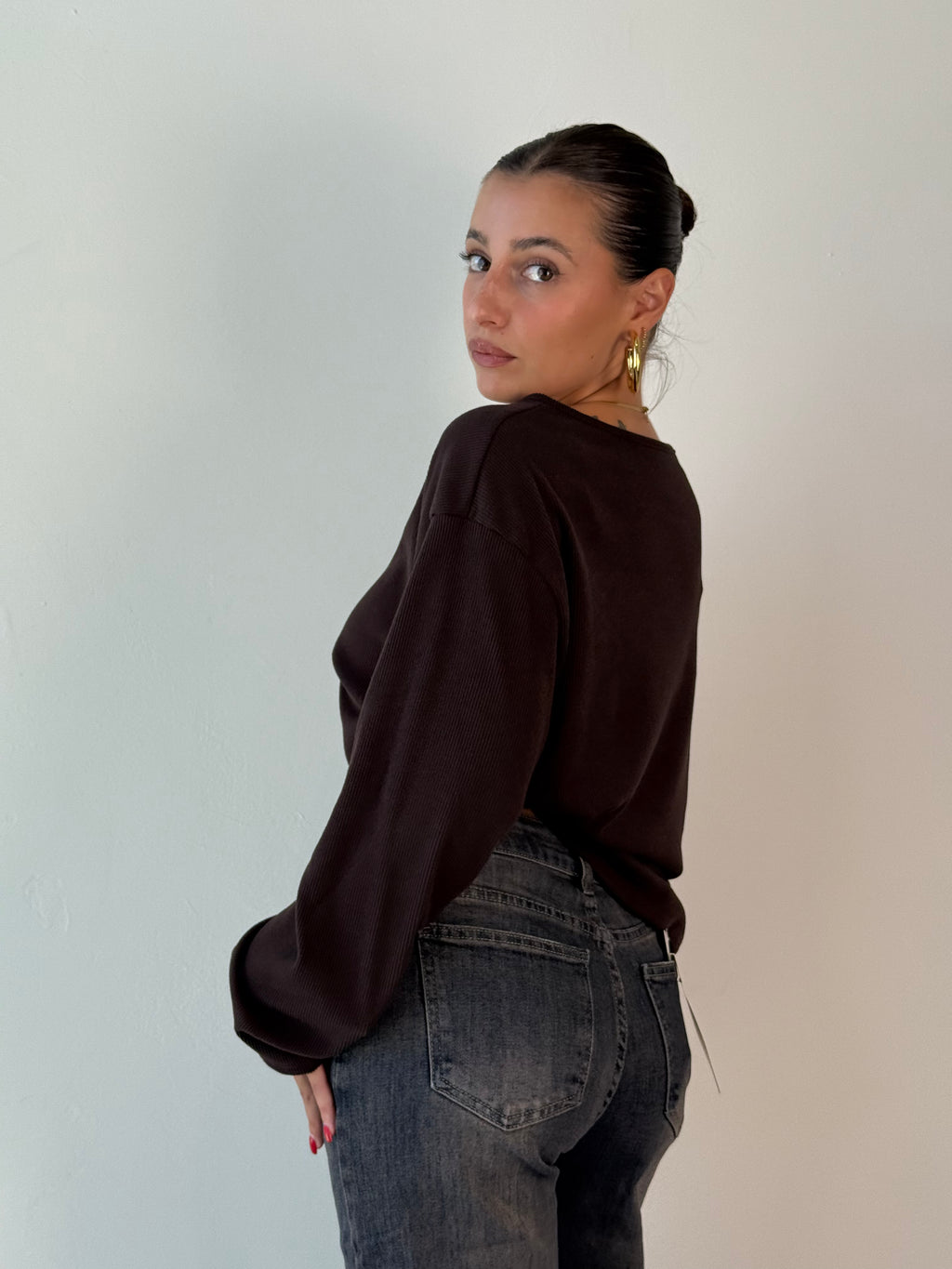 Maglia Longsleeve in viscosa
