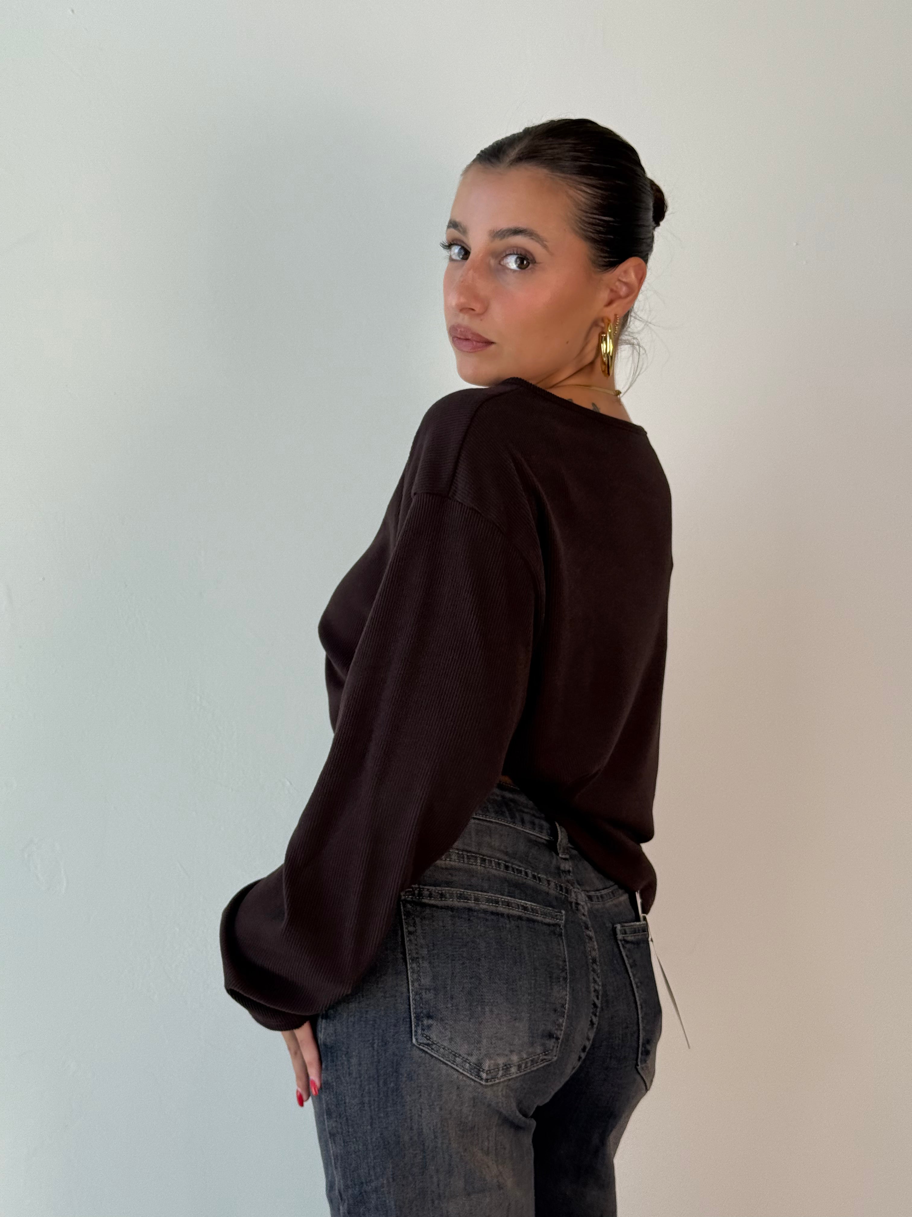 Maglia Longsleeve in viscosa