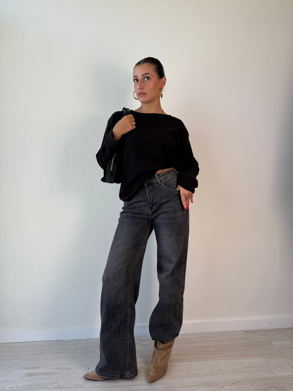 Maglia Longsleeve in viscosa